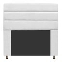 Ver imagem 1 de Cabeceira Estofada Argentina 100CM Solteiro Suede Branco - D A DECOR
