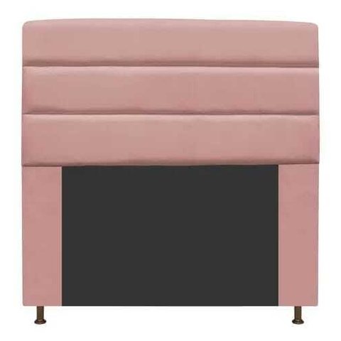 Cabeceira Estofada Argentina 160CM Queen Suede Rosê - D A DECOR