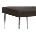 Ver imagem 5 de Mesa de Jantar Etna com Vidro Nogal com Off White com 6 Cadeiras Naturalle Marrom Cromada - Aço