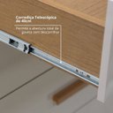 Ver mais imagens de Guarda Roupa 3 Portas de Correr com Espelho 9 Gavetas Meridian Cinamomo com Off White