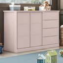 Ver imagem 1 de Comoda Perola Rosê - Phoenix Baby