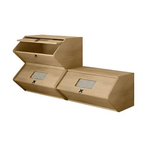 Kit 3 Baús Organizador Mônaco Cinamomo Charme e Organização no Mesmo Móvel