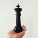 Ver imagem 3 de Rei - Peça Decorativa De Xadrez, Estatueta 15 Cm Altura - Toque 3D:Preto