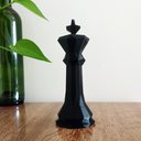 Ver imagem 5 de Rei - Peça Decorativa De Xadrez, Estatueta 15 Cm Altura - Toque 3D:Preto