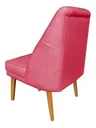 Ver imagem 3 de Kit 4 Cadeiras para Sala de Jantar Escritório Estofada Berlim Retro Suede Rosa Eli Móveis e Decoraçã