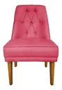 Ver imagem 2 de Kit 4 Cadeiras para Sala de Jantar Escritório Estofada Berlim Retro Suede Rosa Eli Móveis e Decoraçã