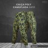 Calça Cargo Tatica 6 Bolso Poly Rip Stop Tamanho Grande - Preto - 38 - 2