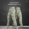 Calça Cargo Tatica 6 Bolso Poly Rip Stop Tamanho Grande - Preto - 38 - 1