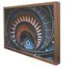 Quadro Decorativo Caixa Arquitetura Escadas em Espiral Tacolado Moldura Caixa Alta 4,5cm Madeira sem - 4