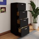 Ver imagem 3 de Arquivo New City 4 Gavetas para Pasta Suspensa 46,5 cm Preto Gebb Work