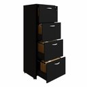 Ver imagem 5 de Arquivo New City 4 Gavetas para Pasta Suspensa 46,5 cm Preto Gebb Work
