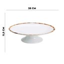Ver imagem 2 de Porta Bolo com Pé Borda Bambu Natural Scalla 28 Cm 1º L