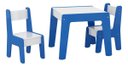 Ver imagem 2 de Conjunto Mesinha Infantil com 2 Cadeiras Educativa Diana - Azul