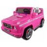 Jipe Elétrico Infantil Mercedes Benz G 55 AMG cor ROSA com Controle Remoto - 4