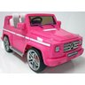 Jipe Elétrico Infantil Mercedes Benz G 55 AMG cor ROSA com Controle Remoto - 1