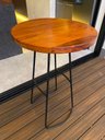 Ver imagem 1 de Mesa Bistrô Alta Cozinha Bar Restaurante Tampo Madeira Aurora - Édecasamóveis