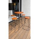 Ver imagem 5 de Mesa Bistrô Alta Cozinha Bar Restaurante Tampo Madeira Aurora - Édecasamóveis