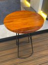 Ver imagem 2 de Mesa Bistrô Alta Cozinha Bar Restaurante Tampo Madeira Aurora - Édecasamóveis