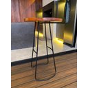 Ver imagem 3 de Mesa Bistrô Alta Cozinha Bar Restaurante Tampo Madeira Aurora - Édecasamóveis