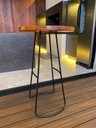 Ver imagem 3 de Mesa Bistrô Alta Cozinha Bar Restaurante Tampo Madeira Aurora - Édecasamóveis