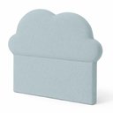 Ver imagem 5 de Cabeceira Infantil Cama Solteiro 120cm Orgânica Curva Nuvem Bouclê Azul Bebê - Montanari's Decor