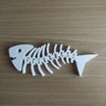 Esqueleto Peixe Articulado Flexível - Branco - 3