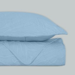 Kit Colcha Super King 3 Peças Cobreleito Bouti Habitat Relevo 280x300cm Azul Claro - 3