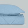 Kit Colcha Super King 3 Peças Cobreleito Bouti Habitat Relevo 280x300cm Azul Claro - 3