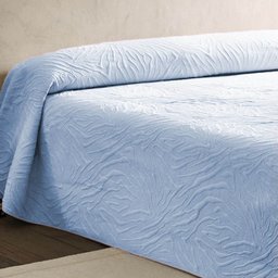 Kit Colcha Super King 3 Peças Cobreleito Bouti Habitat Relevo 280x300cm Azul Claro - 4