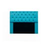 KIT CABECEIRA MIRAGE SOLTEIRO 90CM MAIS CALCADEIRA 90CM SUEDE AZUL TURQUESA - 2