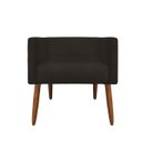 Ver imagem 3 de Banco Decorativo Nina Suede Marrom - Dominic Decor