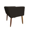 Ver imagem 2 de Banco Decorativo Nina Suede Marrom - Dominic Decor
