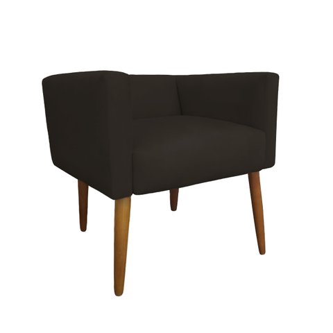 Banco Decorativo Nina Suede Marrom - Dominic Decor
