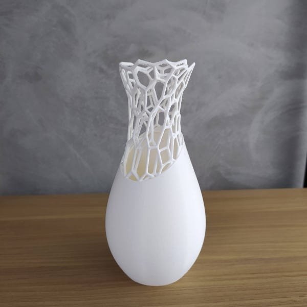 Vaso Modelo Voronoi - Branco - 2