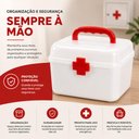 Ver imagem 3 de Maleta Medicamentos Primeiros Socorros Organizadora Caixa Gaveta Removivel Plastica Compacta para Re
