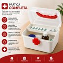 Ver imagem 7 de Maleta Medicamentos Primeiros Socorros Organizadora Caixa Gaveta Removivel Plastica Compacta para Re