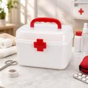 Ver imagem 6 de Maleta Medicamentos Primeiros Socorros Organizadora Caixa Gaveta Removivel Plastica Compacta para Re