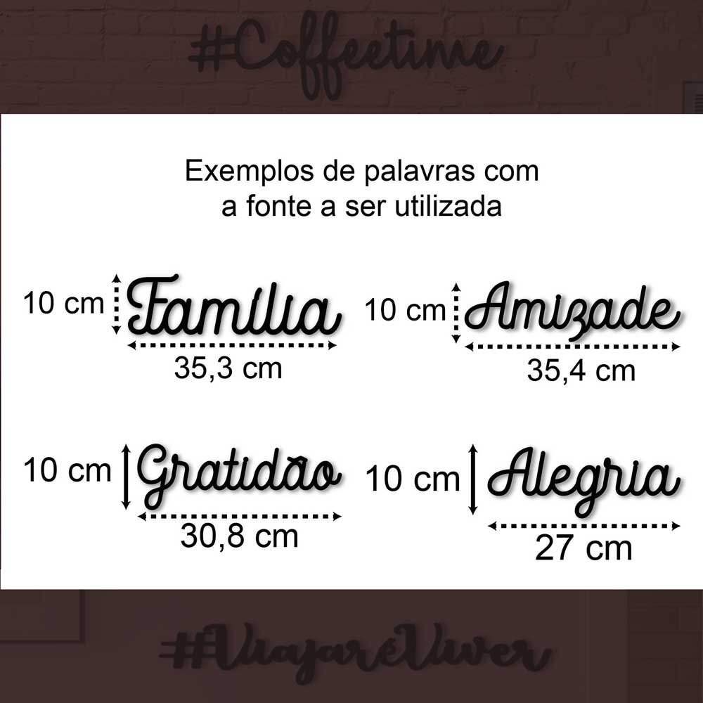 Palavras ou frases personalizadas em MDF, Aplique de parede - 2