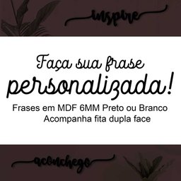 Palavras ou frases personalizadas em MDF, Aplique de parede - 1