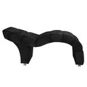 Ver imagem 2 de Maca Curvada Atena com Capitonê Suede