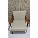 Ver imagem 4 de Poltrona Decorativa Fontana Linho Bege