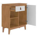 Ver imagem 4 de Aparador Cantinho do Café Porta e Gaveta Rubi Plus:cedro/ Branco