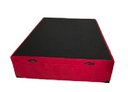 Ver imagem 2 de Cama Box Baú Casal Blindado Suede Vermelho Com Pistão A Gás