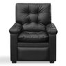Poltrona do Papai com Massagem Couríssimo Preto Imperador - SOFA STORE - 4
