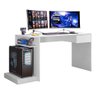 Mesa Escrivaninha Para Computador Setup Gamer Nitro 1 Gaveta Branco Fosco - Abmaza - 1