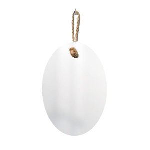Espelho Decorativo Lina Alça Sisal Natural 60x40 cm Oval