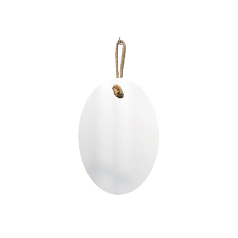Espelho Decorativo Lina Alça Sisal Natural 60x40 cm Oval
