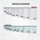 Ver imagem 2 de Quadro Canvas Pint Ab. Tons Branco Azul e Laranja 1,30x1,00