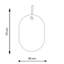 Ver imagem 3 de Espelho Decorativo Lina Alça Sisal Natural 60x40 cm Oblongo