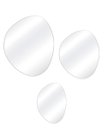 Ver imagem 1 de Kit Espelho Decorativo Orgânico Lapidado 26x41cm, 52x38cm e 66x52 cm
